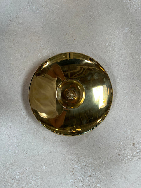 Vintage Italian Brass Center Bowl  1960s