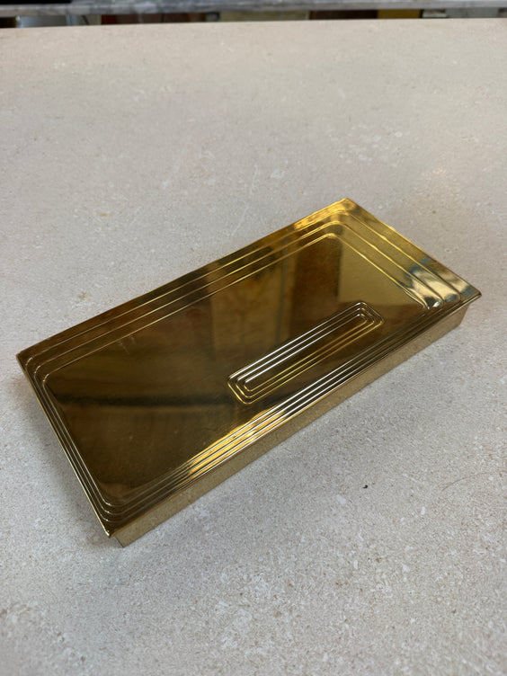 Vintage Brass Rectangular Lidded Box