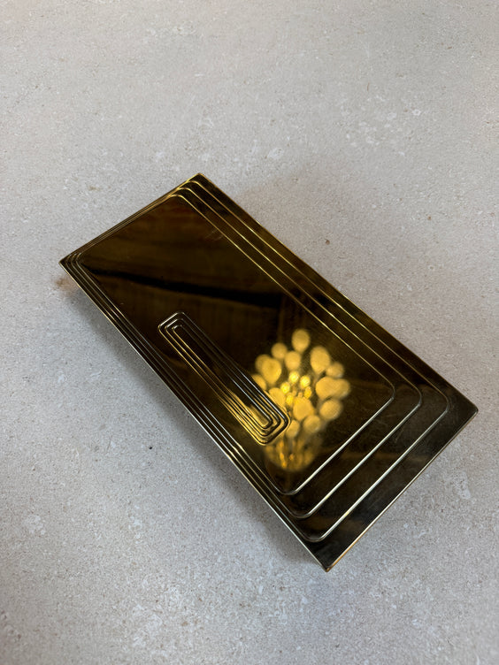 Vintage Brass Rectangular Lidded Box