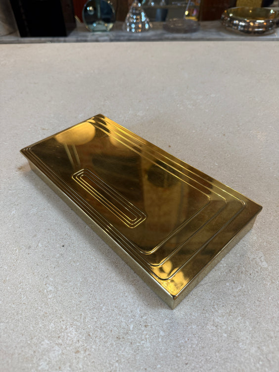 Vintage Brass Rectangular Lidded Box
