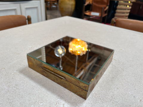 Vintage Italian Decorative Mirror Box 1980s