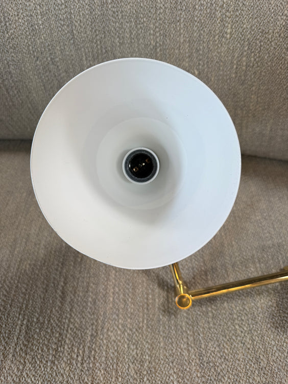 Pair of Mid-Century Modern Brass Double Cone Wall Sconces