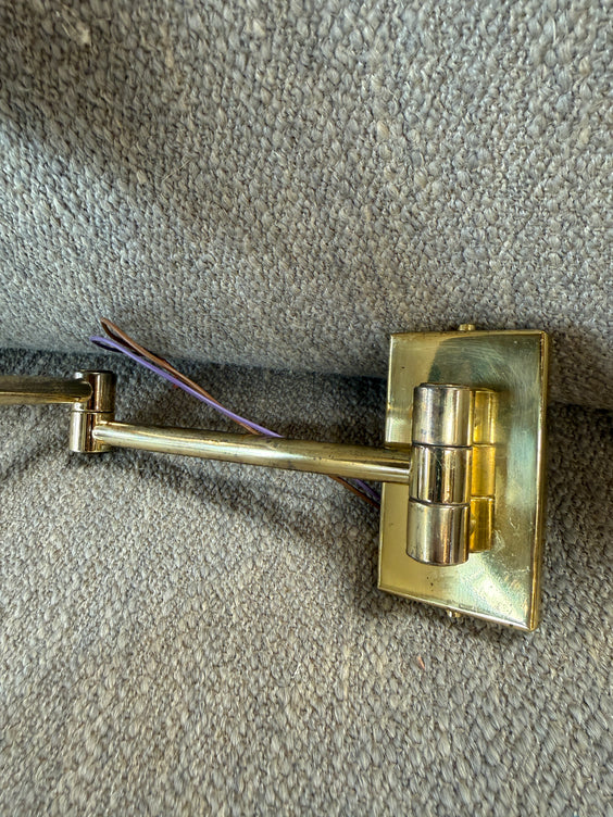 Pair of Mid-Century Modern Brass Double Cone Wall Sconces