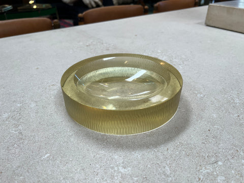 Vintage Italian Decorative Round Glass Bowl 1970s