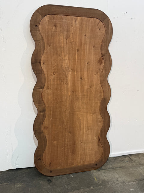 Large Mid-Century Modern Wave-Frame Mirror