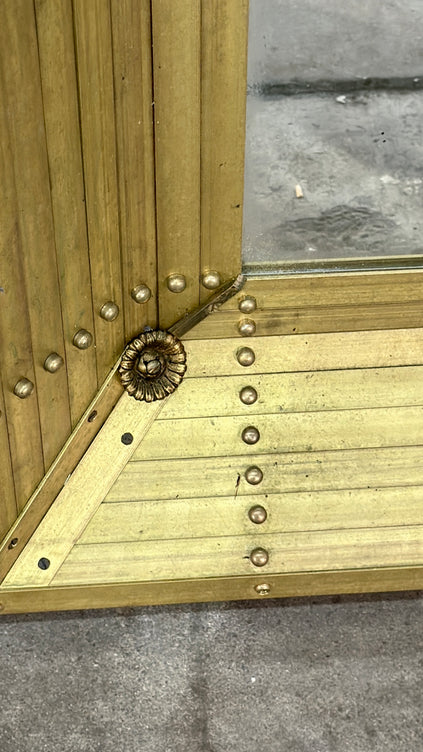 Large Brass Mirror, 20th Century