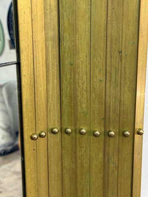 Large Brass Mirror, 20th Century