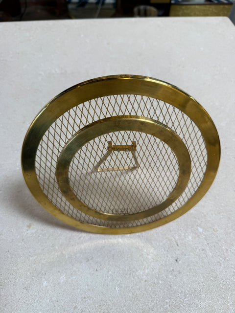 Vintage Brass & Glass Mesh Photo Frame