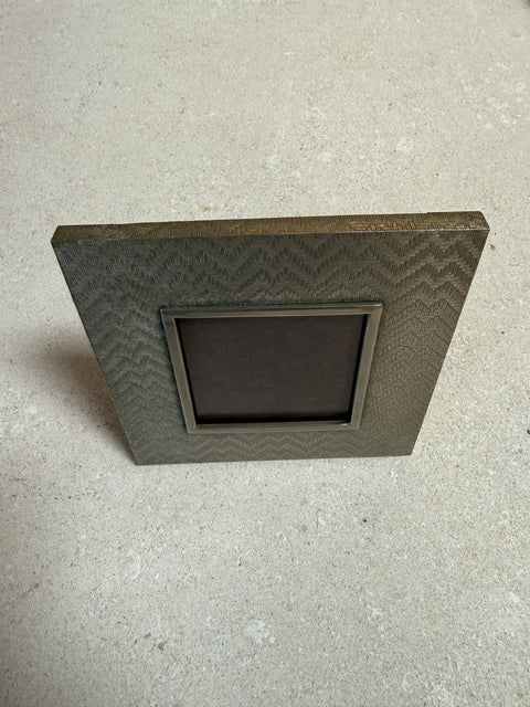 Vintage Silver-Tone Textured Picture Frame