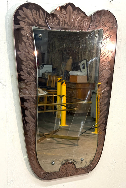 Wall Mirror by Pietro Chiesa for Fontana Arte, Italy, 1940s