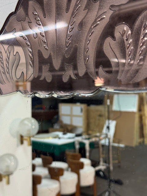 Wall Mirror by Pietro Chiesa for Fontana Arte, Italy, 1940s