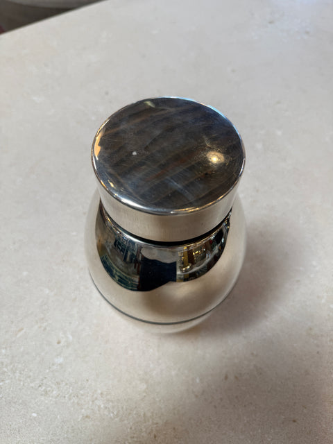 Vintage Chrome Ice Bucket with Lid
