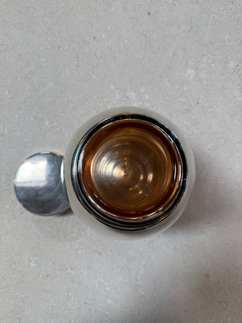 Vintage Chrome Ice Bucket with Lid