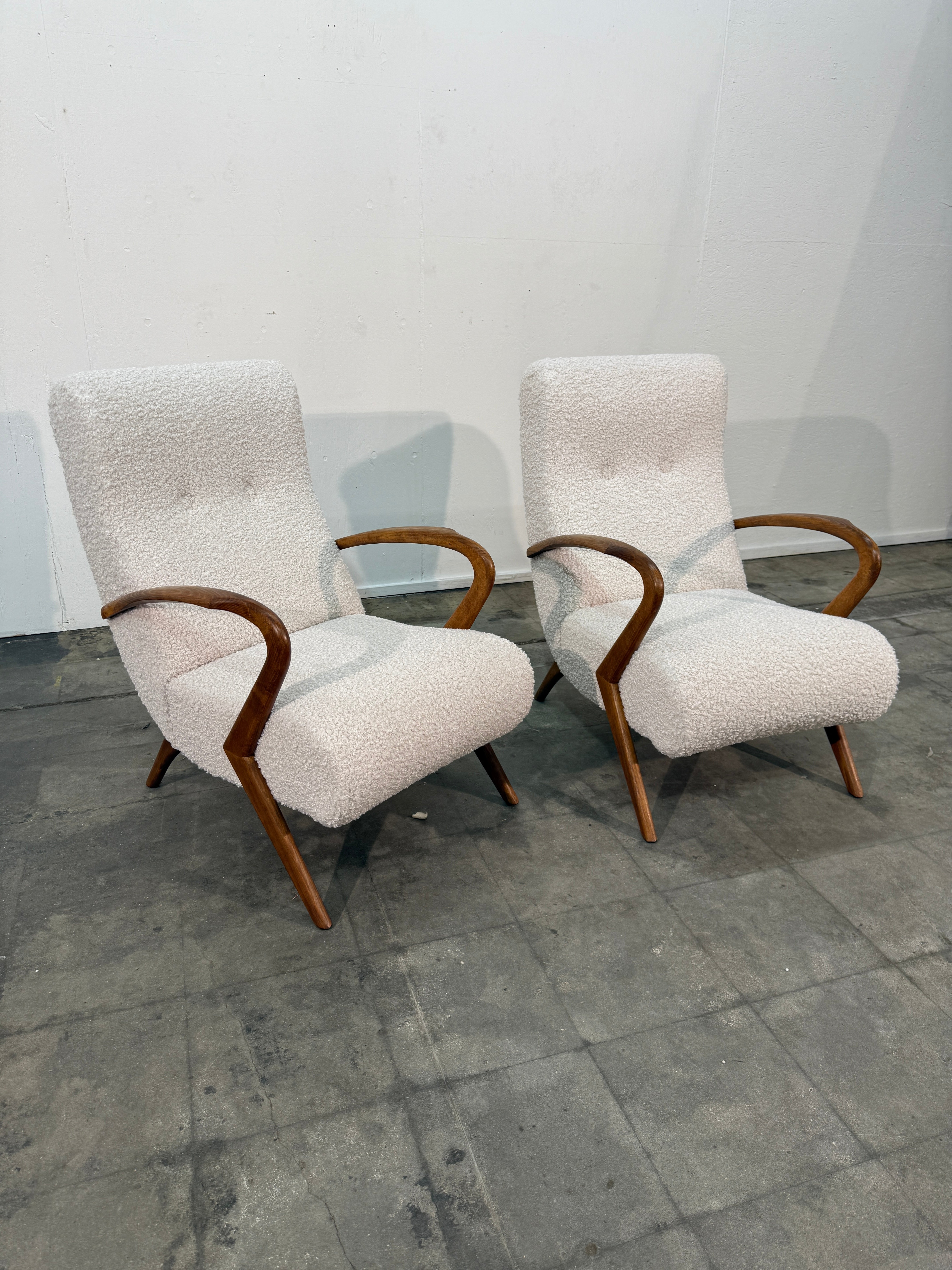 Pair of Italian Armchairs, 20th Century