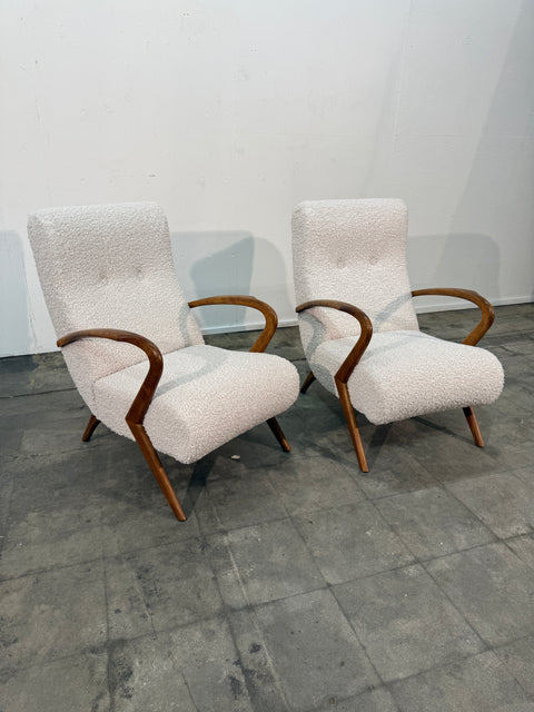 Pair of Italian Armchairs, 20th Century