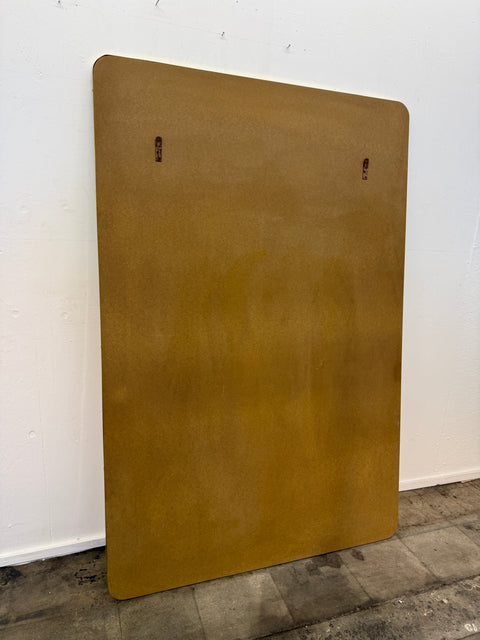 Large Italian Brass Framed Mirror, 1970s