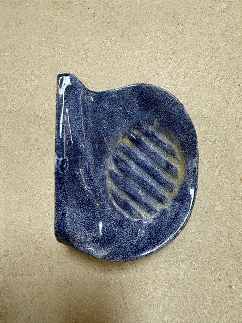 Vintage Blue Ceramic Bathroom Accessory Set (Multi-Piece)