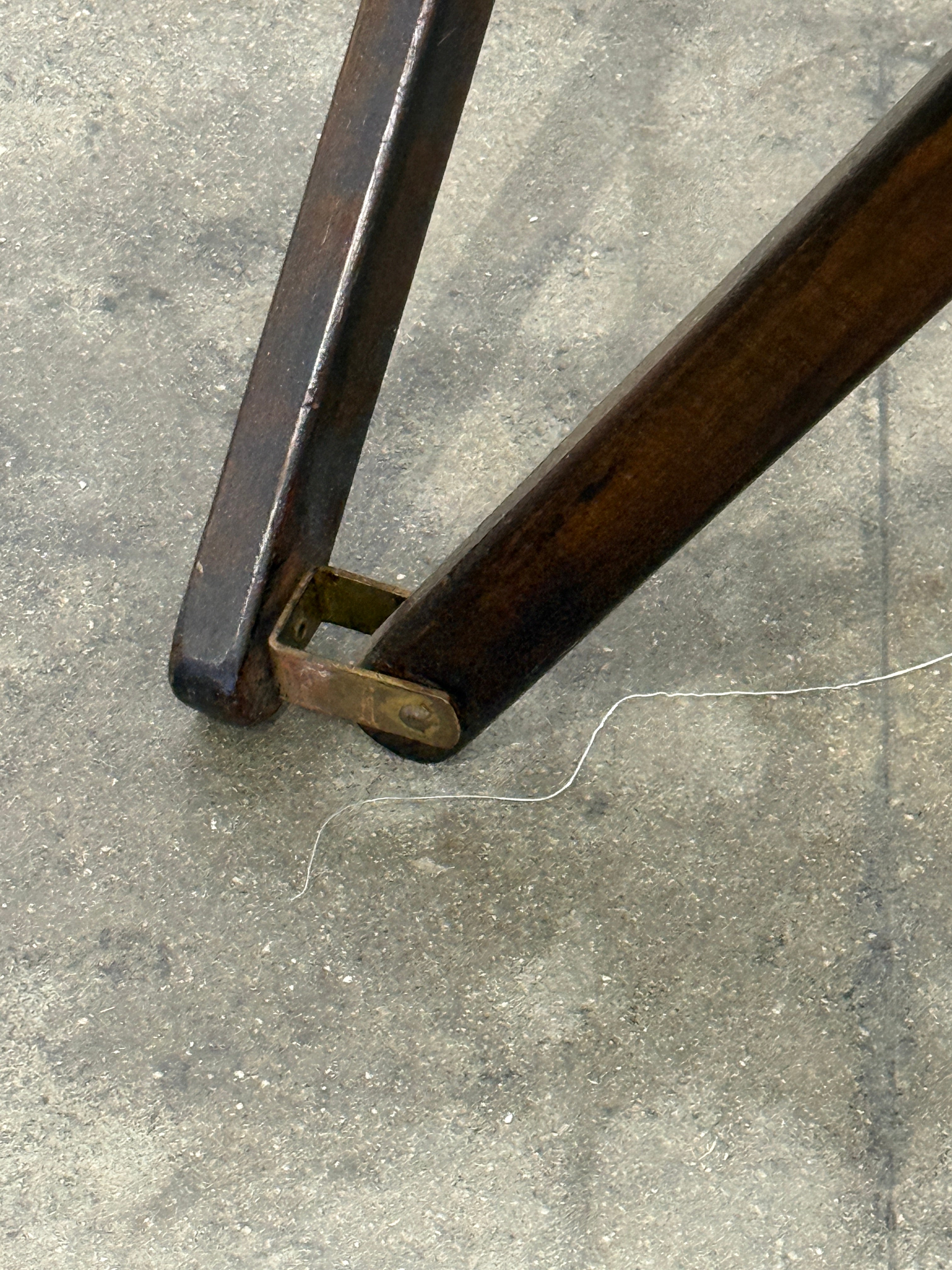 Italian “Tripolina” Folding Safari Chair Attributed to Vittoriano Viganò, 1960s