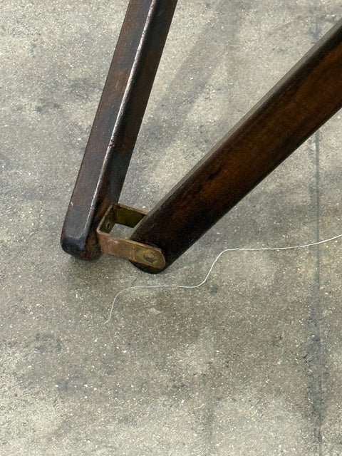 Italian “Tripolina” Folding Safari Chair Attributed to Vittoriano Viganò, 1960s
