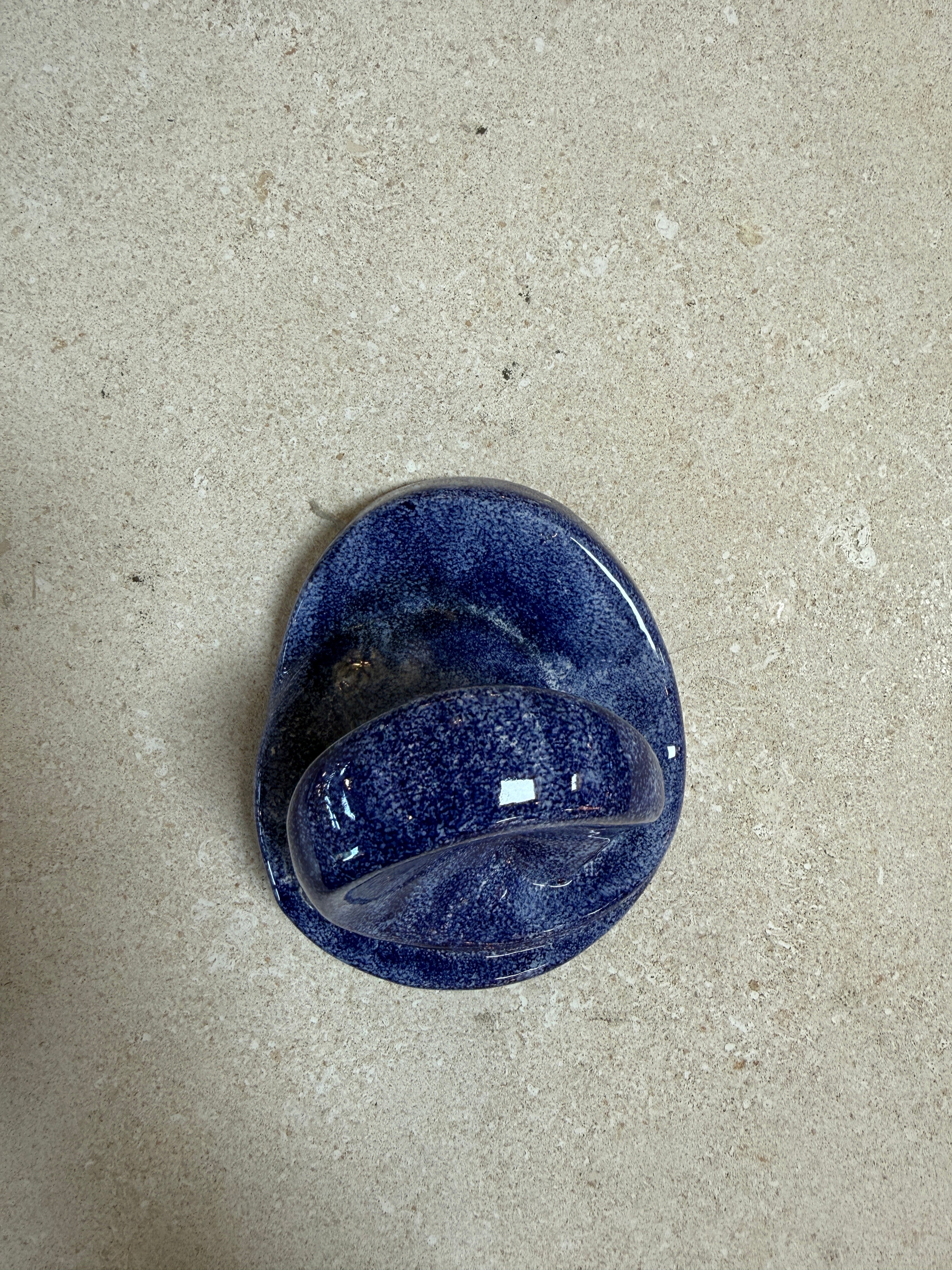 Vintage Blue Ceramic Bathroom Accessory Set (Multi-Piece)