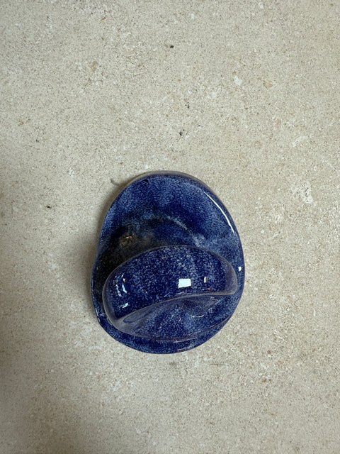 Vintage Blue Ceramic Bathroom Accessory Set (Multi-Piece)