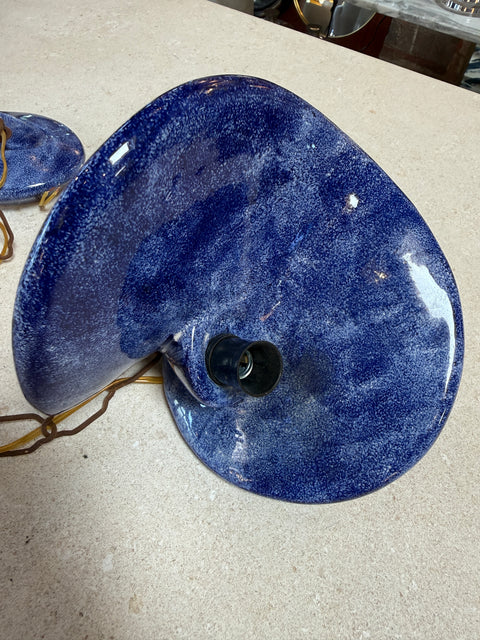 Vintage Blue Ceramic Bathroom Accessory Set (Multi-Piece)