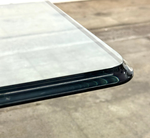 Italian Modernist Wood and Glass Coffee Table with Sculptural Base, 1970s by Giuseppe Rivadossi