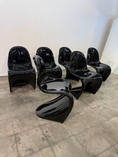 Set of Six “S” Chairs by Verner Panton for Herman Miller, 1970s