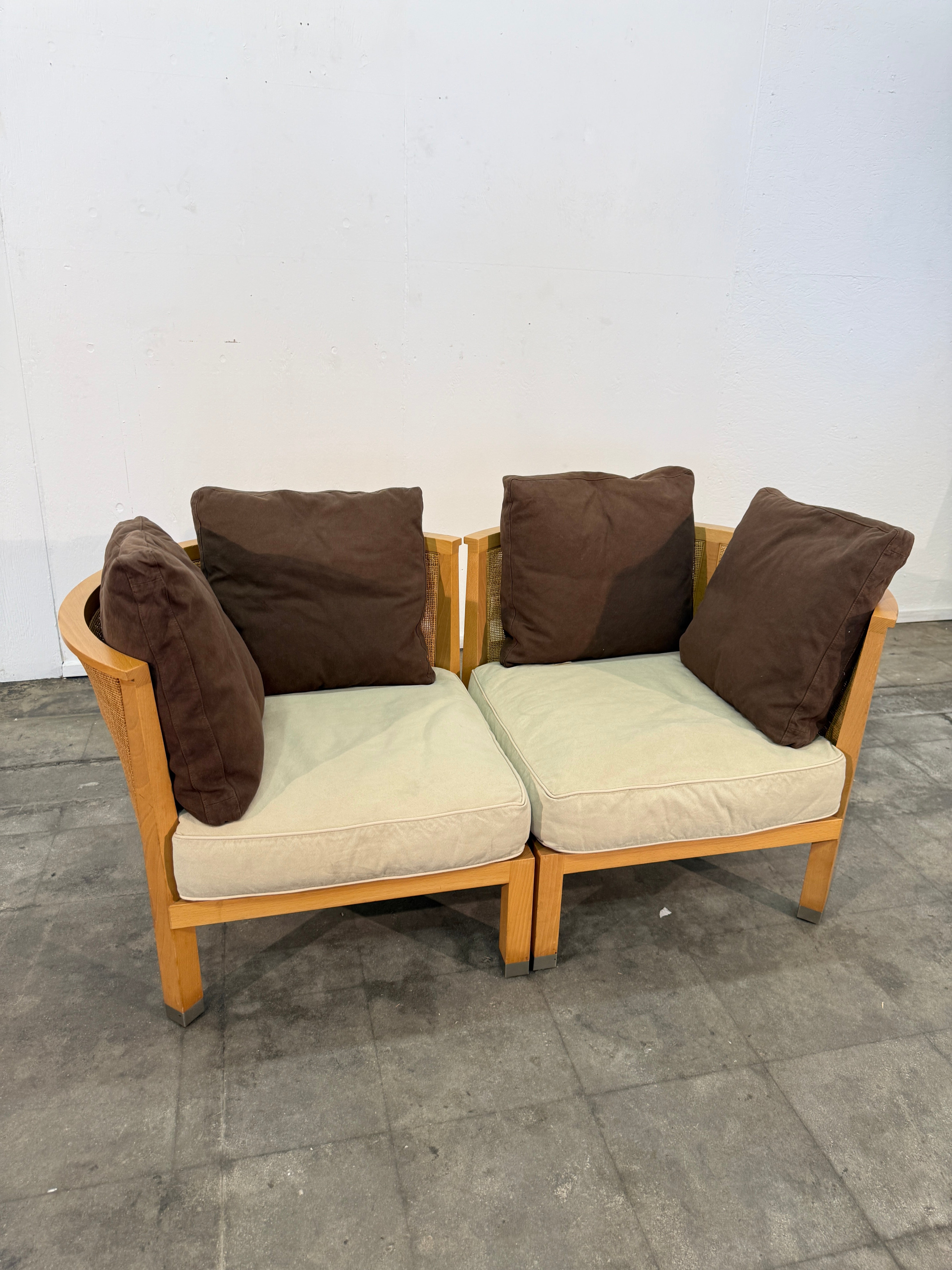 Pair of “Mozart” Lounge Chairs by Antonio Citterio for Flexform, Italy