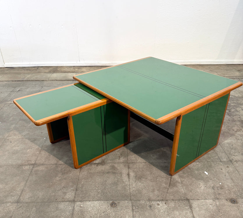 Pair of “Laker” Green Coffee Tables by Afra & Tobia Scarpa, Italy