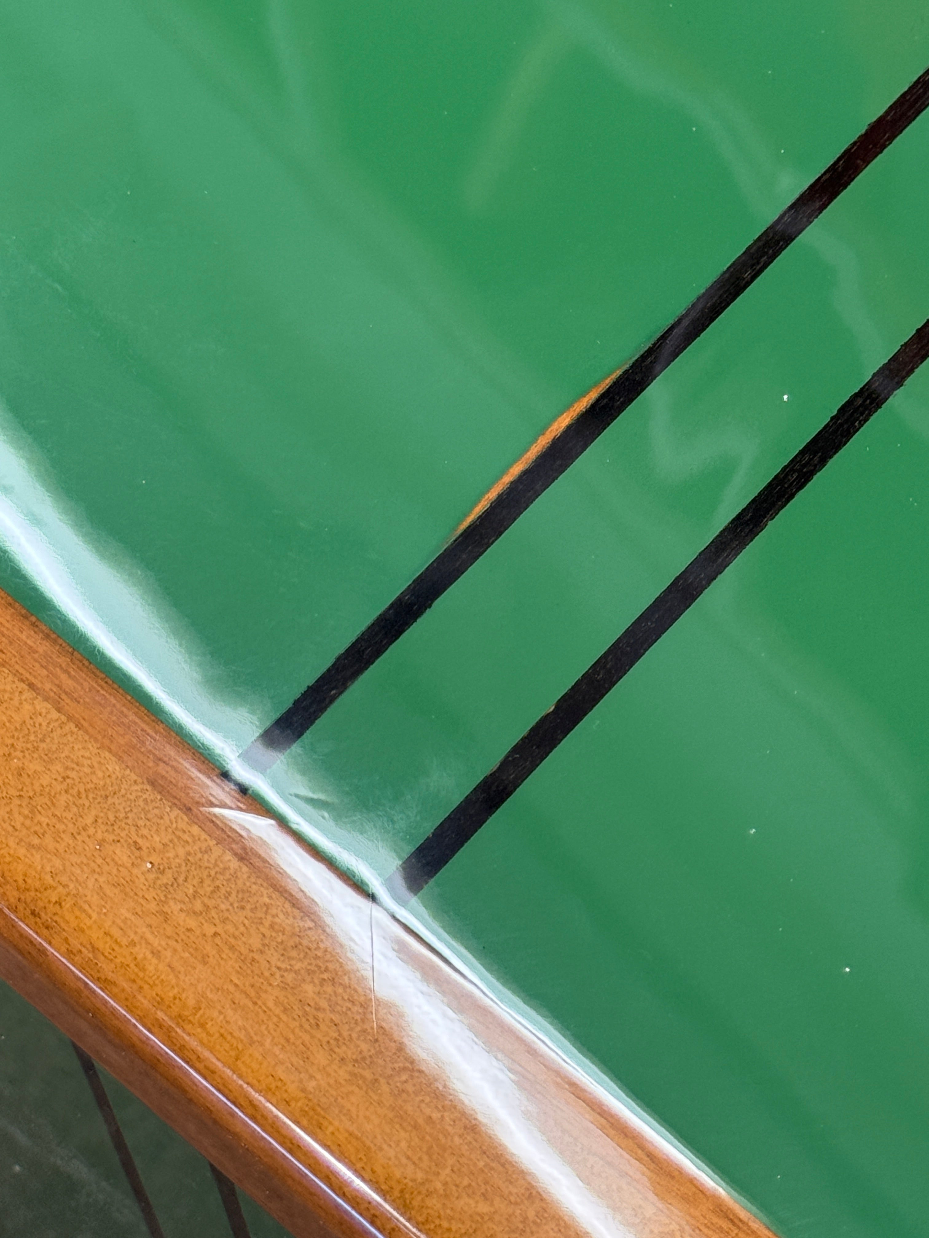 Pair of “Laker” Green Coffee Tables by Afra & Tobia Scarpa, Italy