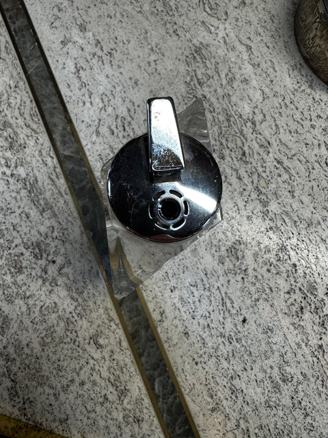 Lucite and Chrome Table Lighter, Italy, 1970s