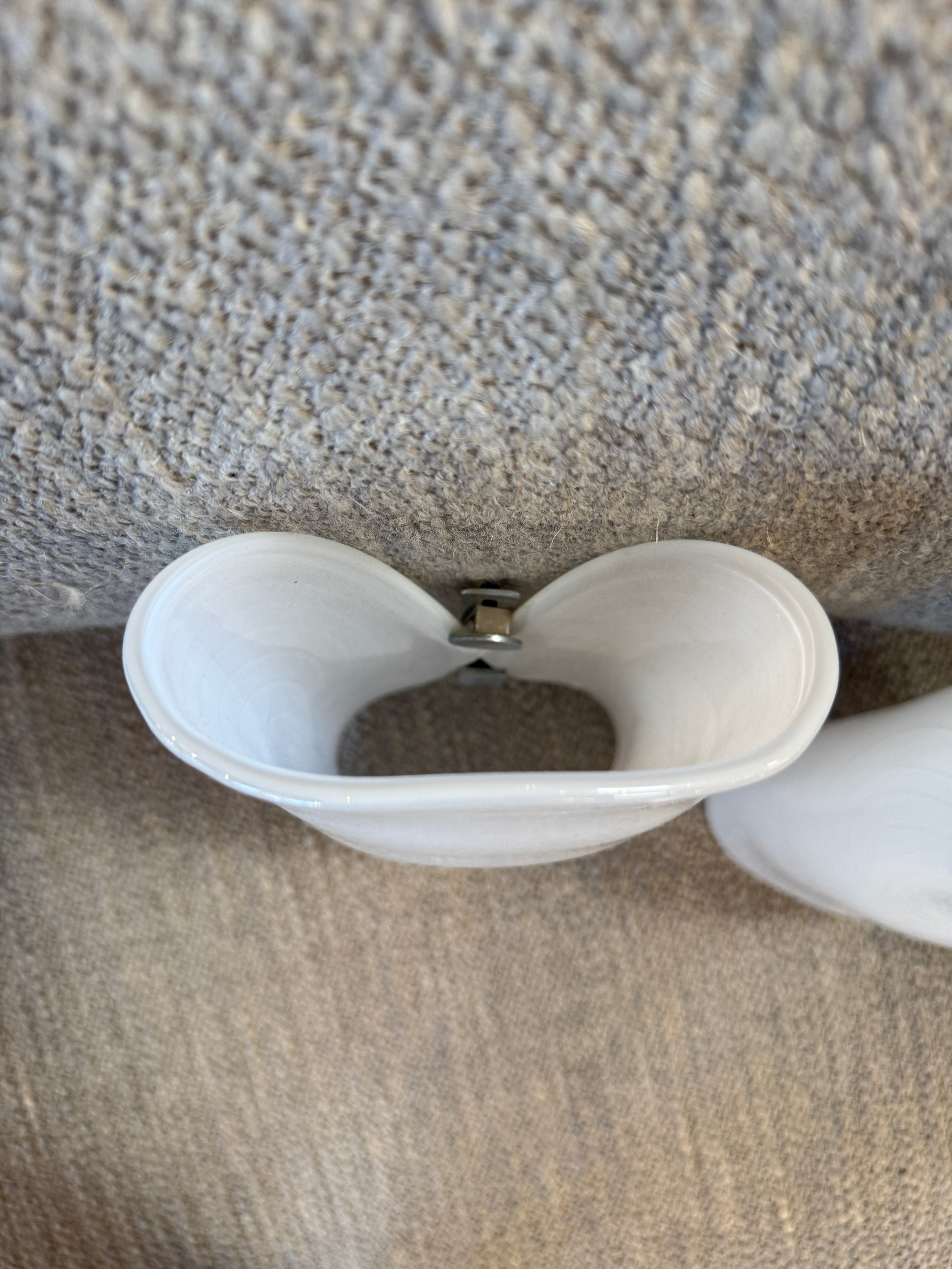 Pair of Murano Spiral Glass Wall Sconces