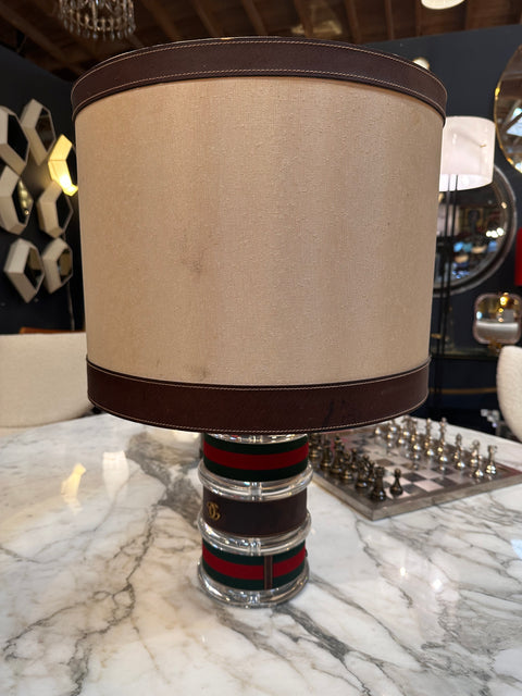 Vintage and Unique Gucci Table Lamp 1970s