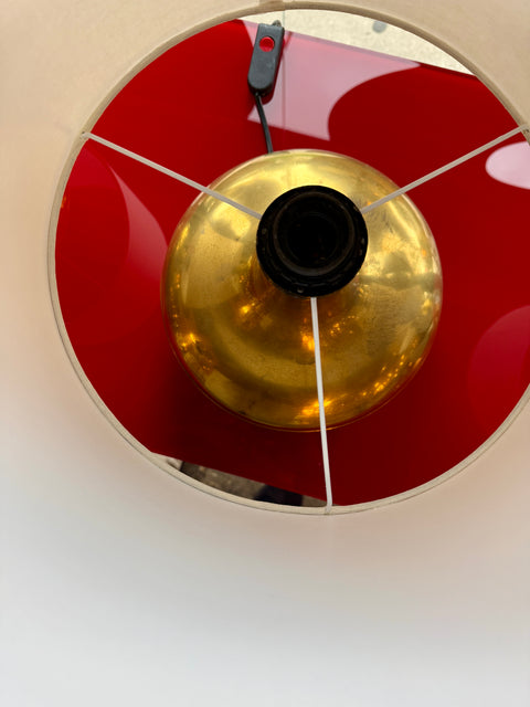 Pair of Italian Brass Table Lamps, 1970s