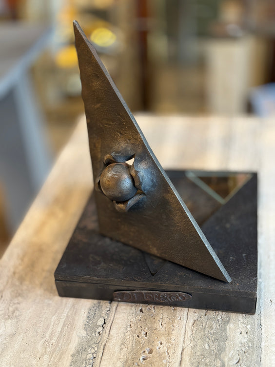 Abstract Metal Sculpture by Di Lorenzo