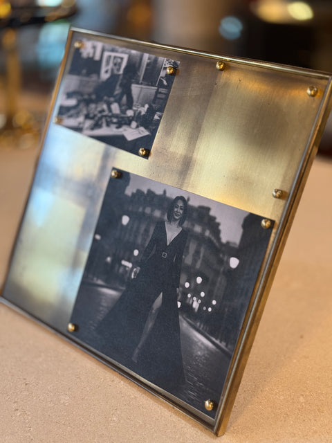 Brass Magnetic Photo Frame with Decorative Studs