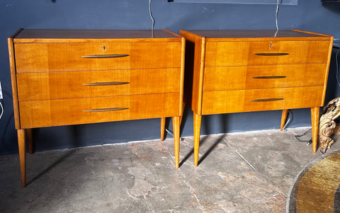 Pair of 2 Mid Century Italian Credenza 1970s