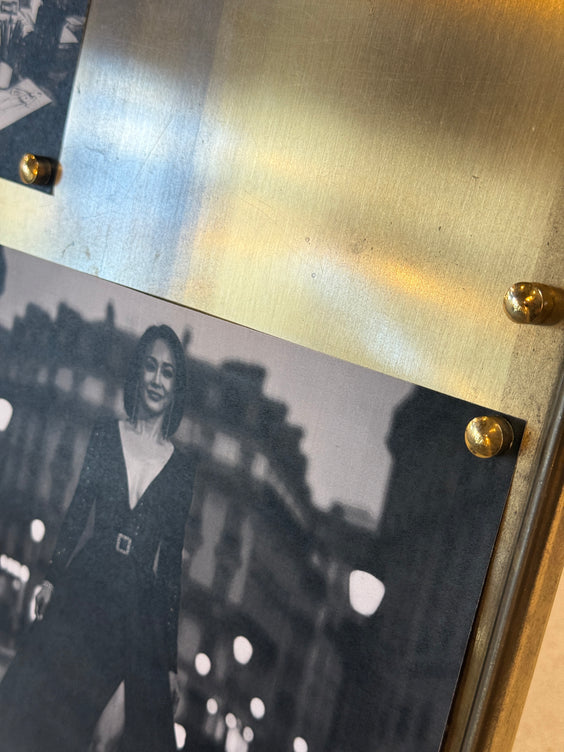 Brass Magnetic Photo Frame with Decorative Studs