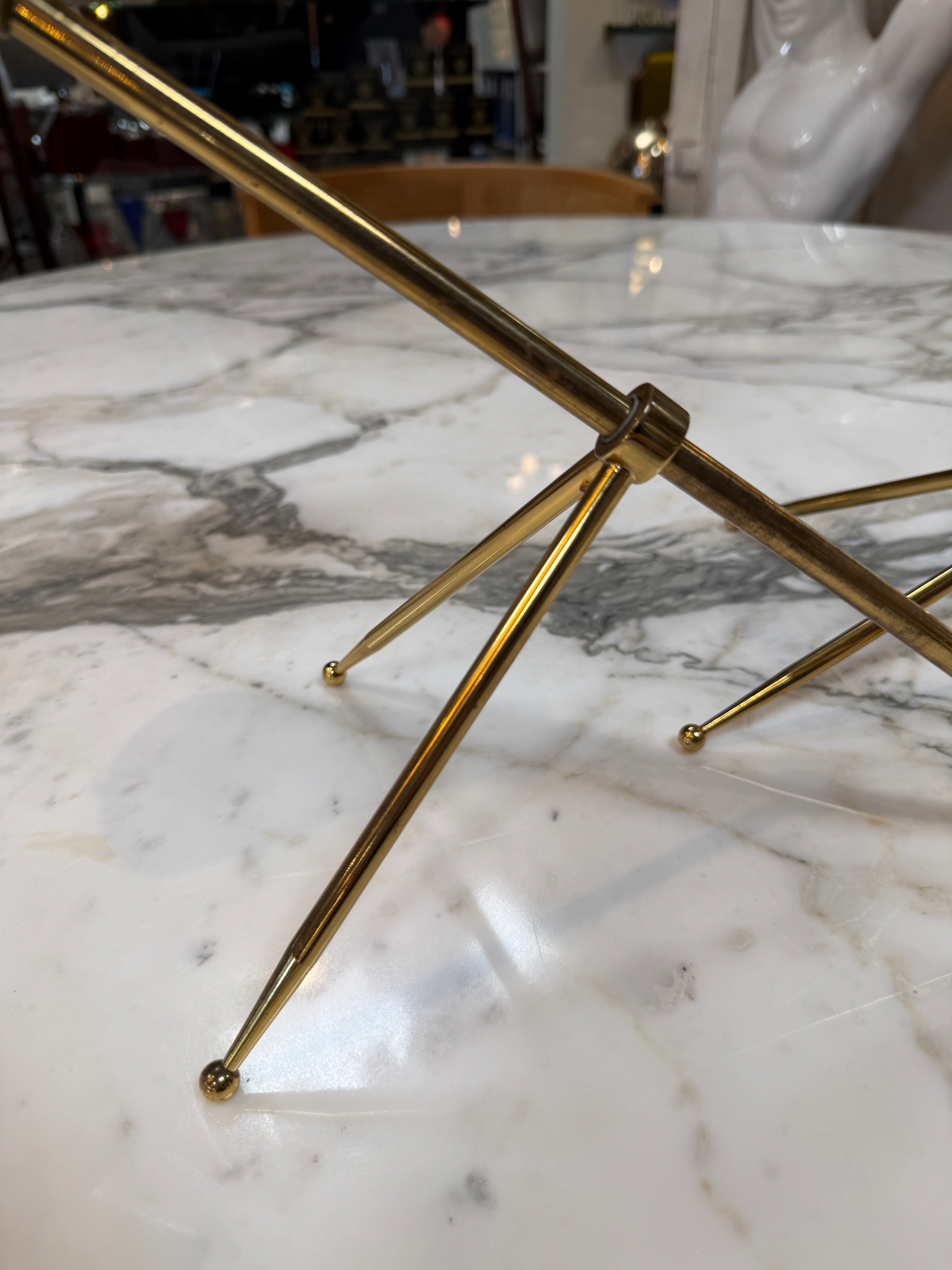 Pair of Giuseppe Ostuni Style Italian Brass Table Lamps