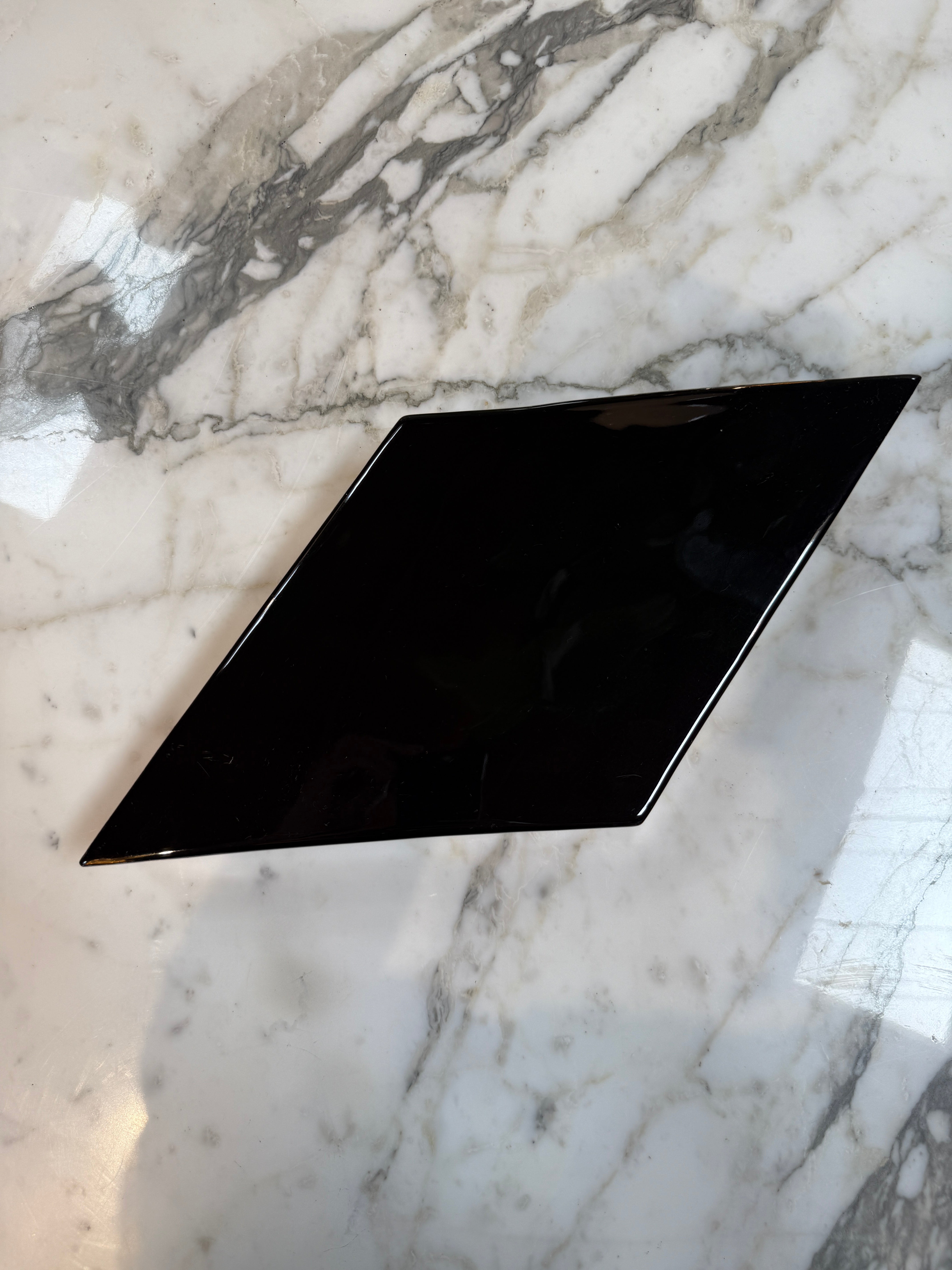 Ferdinando Loffredo Black & White Geometric Ceramic Catchall Dish
