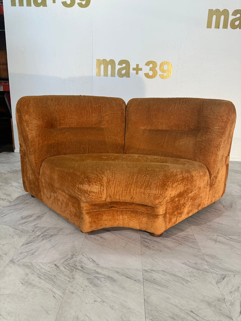 Beautiful Italian Mid Century Sectional Sofa 1980s