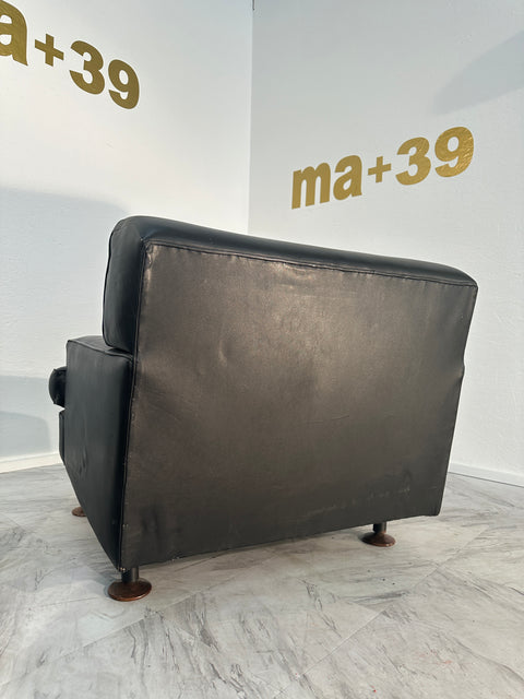 Pair of 2 Mid Century Italian Loung Chairs by Zanuso X Artflex 1960s