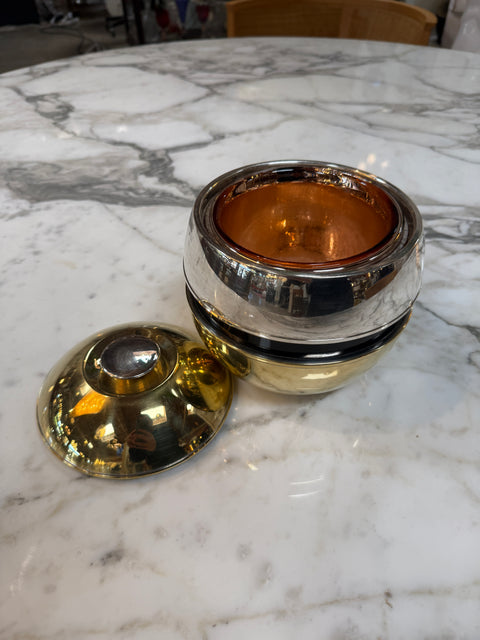 Vintage Champagne Cooler with Lid