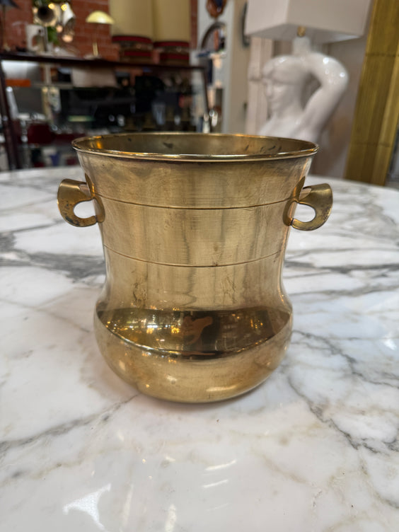 Brass Champagne Bucket / Wine Cooler with Ring Handles