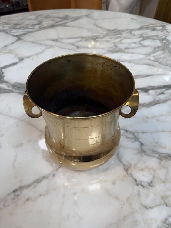 Brass Champagne Bucket / Wine Cooler with Ring Handles