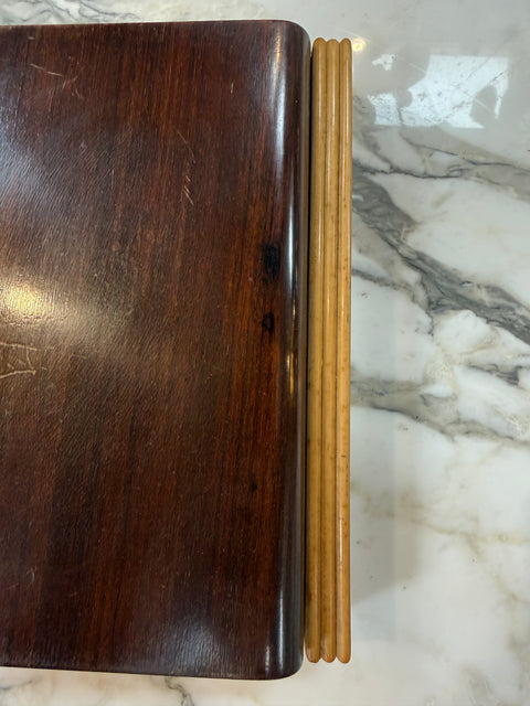Vintage Wooden Desktop Organizer / Box