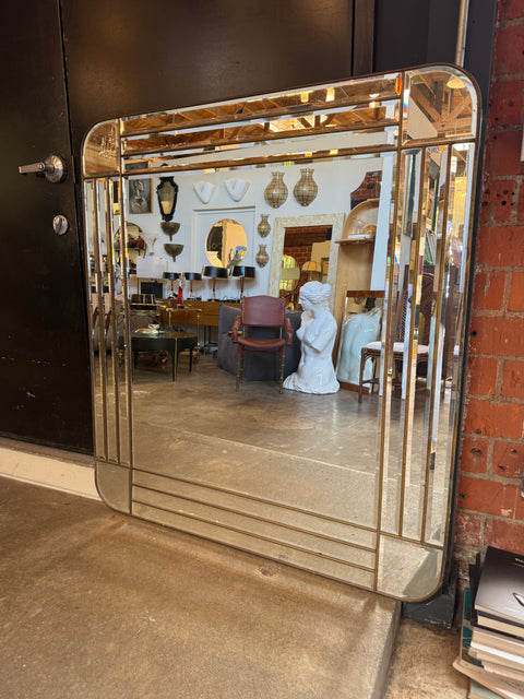 Antonio Lupi  Art Deco Wall Mirror, Italy, c. 1970s