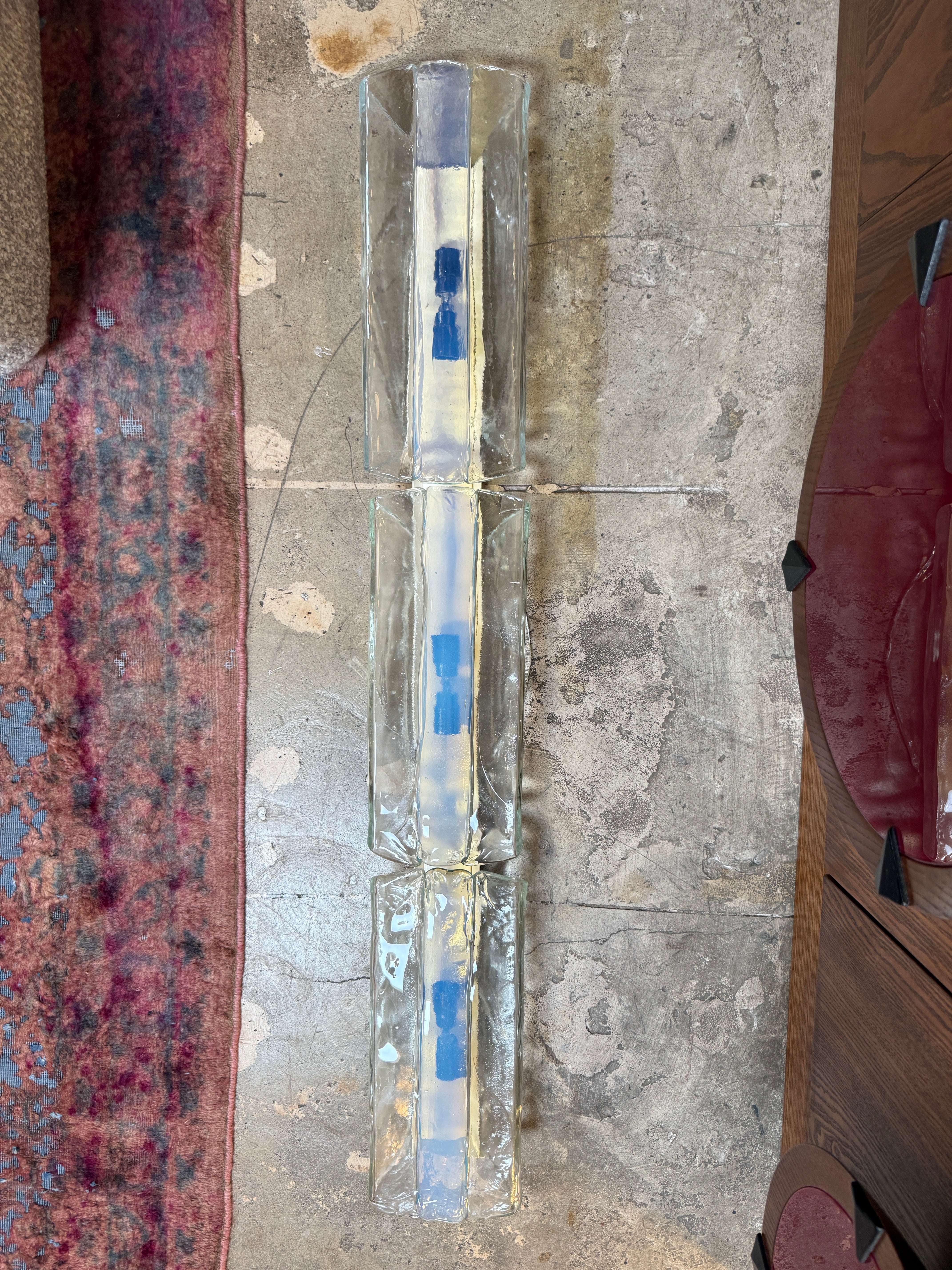 3 Tier 1970s Murano Glass Wall Sconces by Carlo Nason for AV Mazzega – Set of 2