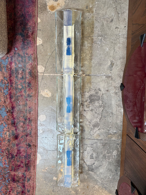 3 Tier 1970s Murano Glass Wall Sconces by Carlo Nason for AV Mazzega – Set of 2